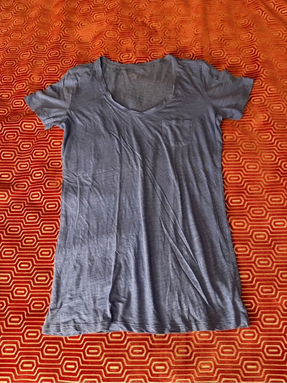 Victoria's Secret Set of 2 Shirts Tops Women’s XL Blue Red pocket v-neck EUC - Picture 2 of 13